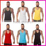 2017Wholesale Plain Cotton Men Sport Gym Fitness Tank Tops T-Shirt thumbnail-3