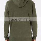 Plain Classic Fit Hoodie Khaki Army Green Oversized Men Sweat Shirts Custom Logo Design Clothings thumbnail-2