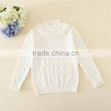 2015 New Snow White Color Children Sweater Long Knitwear Kids Girls Sweater From Chinese Factory thumbnail-3
