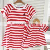 Mommy and Me Macthing Clothes Tank Tops Family Set Clothes Striped Clothing Tied Wholesaling thumbnail-2