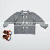 Gray Fashion Crochet Baby Cardigan thumbnail-1