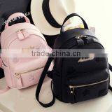 Zm35600a Korean Fashion Girls Embroidery Leather Backpack Bag thumbnail-1