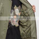 2017 Wholesale Classic Men Women Custom Army Green Camo Bomber Jacket thumbnail-5