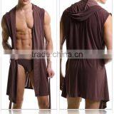 Custom 100% Cotton Sleeveless Bathrobe thumbnail-2