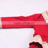 Best Kids Products Ruffle Lace Red Cotton Coat for Children Valentines Day Out Clothing thumbnail-2