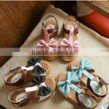 S60232B Kids Fancy Sandals Hot Chocolate Design Shoes Modern Girl Bowknot Shoes thumbnail-1