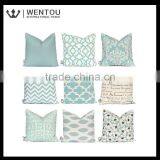 Fashion Plain Blue Throw Pillow Cover thumbnail-2