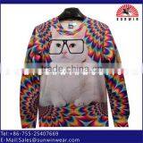 Olive Green Raglan Sleeve Crewneck Wholesale Hoodies thumbnail-3