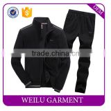 Long sleeve custom made cheap plain sweat suits with wholesale price