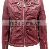 LADIES Pu Quilted Fauxleather Moto Biker Jackets #LPU0809