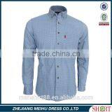 Dotted Cotton Spandex Denim Shirts thumbnail-1