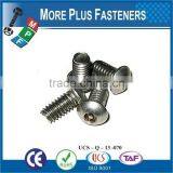 Made in Taiwan Two Hole Pan Head One Way Clutch Round Head Torx With Pin Drive Countersunk Head Security Screw