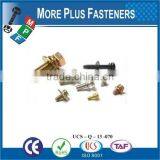 Taiwan Stainless Steel Copper Brass Aluminum Square Washer Hex Head Sem Screw thumbnail-4