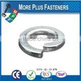 Made in Taiwan Regular Zinc Plated Stainless Steel Silicon Bronze Medium Split Lock Washer thumbnail-2