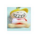 Cute CE ROHS Promotional PVC Material Flashing Keychain Bright Led for Ornaments, Toys