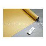 Yellow Electric Roller Blind , 1.5m Motorised Exterior Blind thumbnail-1