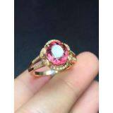 Neefly Nature Tourmaline Ring 18k Gold Diamond M1466R2463 thumbnail-3