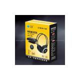 Wireless Computer Headset, Multi-input Interface, Supports FM Radio and Chatting
