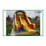 Custom Yellow Oxford Cloth Inflatable Bouncer Slide For Playing Center