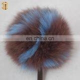26 Letters Real Fox Fur Ball Pompom Keychain Handbag Fur Ball Accessory thumbnail-1