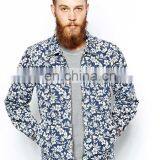 Windcheater Jacket in Floral Print/men Lapel Jacket/clothing Supplier China/wholesale Apparel Model-sc256 thumbnail-1