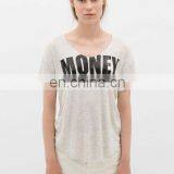 Hot Sale Fashion 100% Cotton Cheap Custom Money Printing T Shirt Wholesale China thumbnail-1