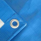 PE tarpaulin water-proof covers coated fabrics blue/white 4x5m