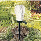European Style Retro Resin Solar Simulation Angel Garden to Insert Small Night Light Garden Crafts Place thumbnail-4