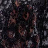 Black and Gold Sequin Paillette Fabric Embroidery thumbnail-5