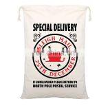 2020 Christmas Gift Bag Large Capacity Canvas Drawstring Storage Bag With Reindeers Santa Claus Santa Sacks Christmas Decor thumbnail-4