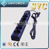 Unipower Fireproofing Surge Protector LED Display 6 Ways Sockets