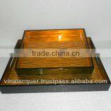 Lacquer Tray, Mother of Pearl Tray, Square Tray
