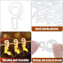 Mini Lights String Hanging Gutter Hook Plastic Clips for Christmas Outdoor Hanging thumbnail-2