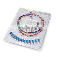 Optical Fiber Pigtail Buldle 12 Color Pigtail 12 Core LC Sm