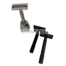 Long Handled Safety Razor Men Stainless Steel Double Edge Straight Razor