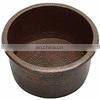 Antique Bronze Color Copper Hammered Bowl Round Shape Foot Soak Hammered Copper Pedicure Bowl At Low Price thumbnail-2