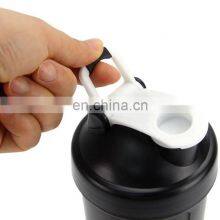 2020 BPA Free Plastic Protein Shaker Bottle With Storage thumbnail-5