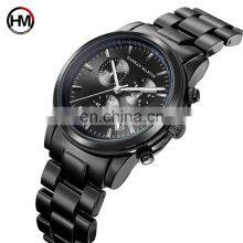 HANNAH MARTIN HM-1039 Quartz Watches Minimalist Metal Stainless Steel With Day and Date Men Customized OEM Mens 2019 Men's Round thumbnail-2
