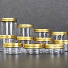 30ml 50ml 100ml 150ml 200ml 250ml 500ml Etc Cosmetics Body Butter Face Cream Jars With Lid Round Empty Plastic PET Jar for Food Storage