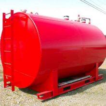 Diesel Fuel Tank With Skid Portable Gasoline Petrol Fuel Storage Tank for Petrol Filling Station thumbnail-3