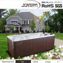 OEM Large Swim Spa Cover Swimming Pools 4 Meter Swimspa With Led Waterfall thumbnail-3