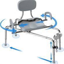 Sliding Shower Chair 360 Rotating Transfer Bench