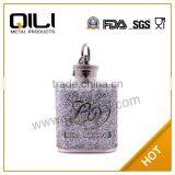 Hot Sale Glitter Leather Wrapped Mini Hip Flask thumbnail-2