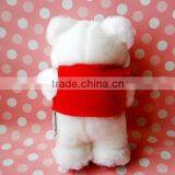 Plush Toy Bear Wearing Red Vest/Soft Gift Toy Bear With Clothes/Stuffed Toy Bear in Red Vest thumbnail-2