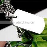 High Quality Stainless Steel Mirror Polish Blank Dog Tag thumbnail-2