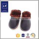 2015 oem mens slipper leather, slipper socks leather soler, leather open toe slipper