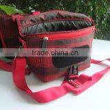 2016 New Red and Black Waterproof Nylon Cross Body Bag Cheap Camera Bag Manufacturer Camera Tote Bag thumbnail-3