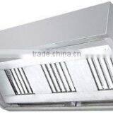 Stainless steel kitchen chimney hood for canteen