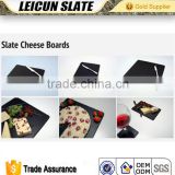 Different sizes and shapes cheese boards food tray natural black stone cheap slate plates