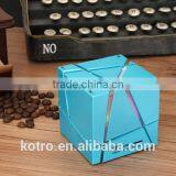 Unique Promotional Gift Qnoe AUX 2 Bass Speaker TF Card FM Radio MIC Handsfree LED Speaker 3W Square LED Bluetooth Speaker thumbnail-4